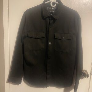 Denim & Flower Ricky Singh Black Textured Jacket Traveler Large